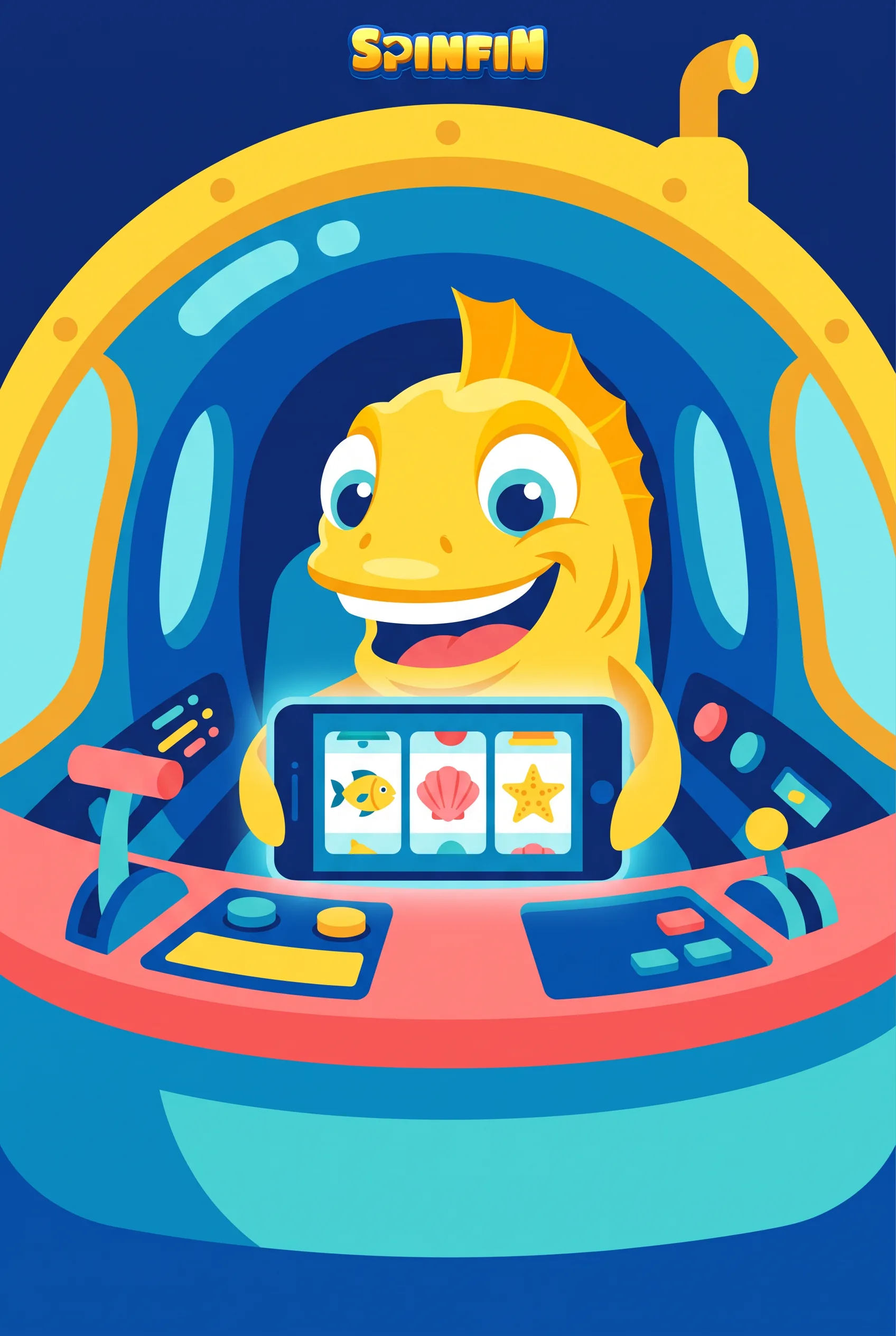 SpinFin illustration: SpinFin on your phone